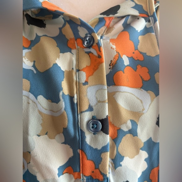 Joie Multicolor Floral Blouse size M - Picture 8 of 13